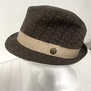 Goorin Bros Est. 1895 Fedora - Size Large Color Brown & Beige Red Lining Birds